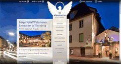Desktop Screenshot of buergerspital-weinstuben.de
