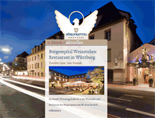 Tablet Screenshot of buergerspital-weinstuben.de